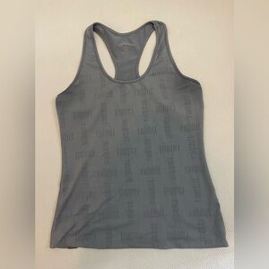 Gray Run in rabbit Racerback Tank Top